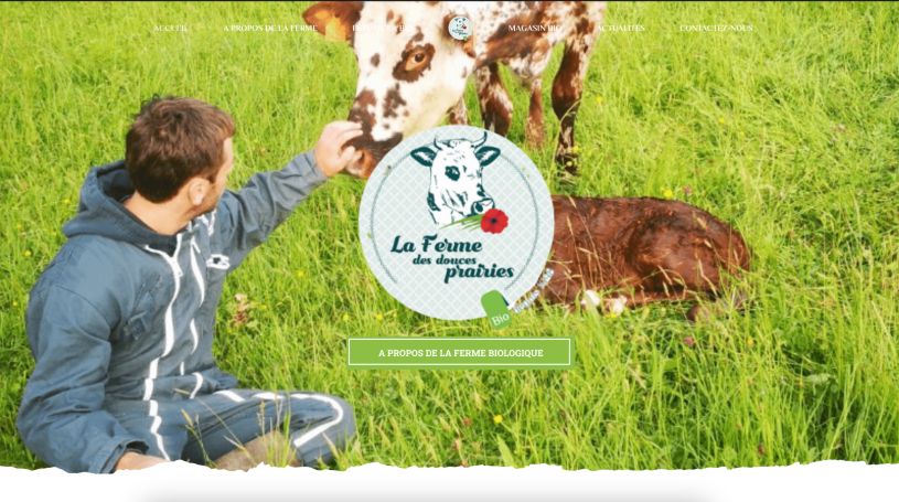 creation site internet producteur biologique ferme locaux cherbourg cotentin @agence so direct